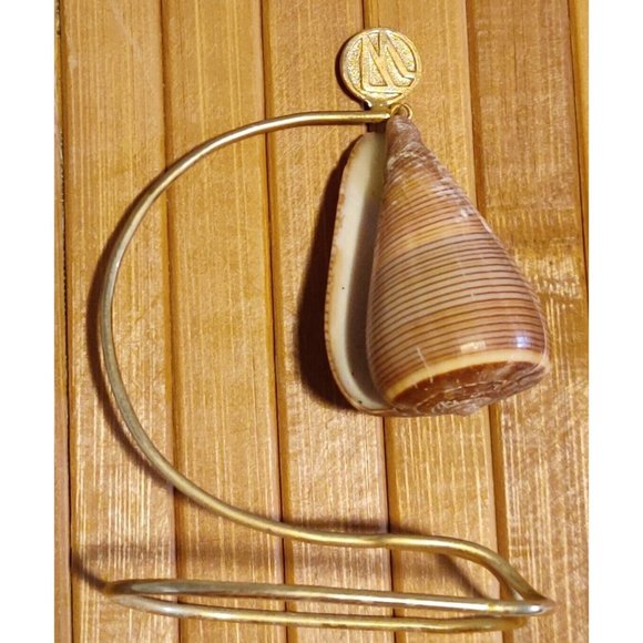 Brown Fig Cone Conus Figulinus Seashell Hanging Display Nautical Decor 3.5x3x1.5 - Picture 1 of 13